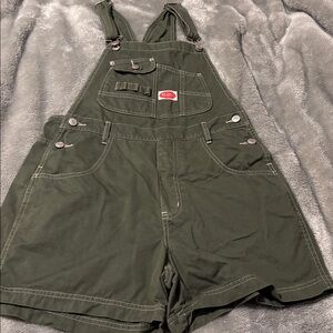 Revolt Short Overall-Olive Green 
Med